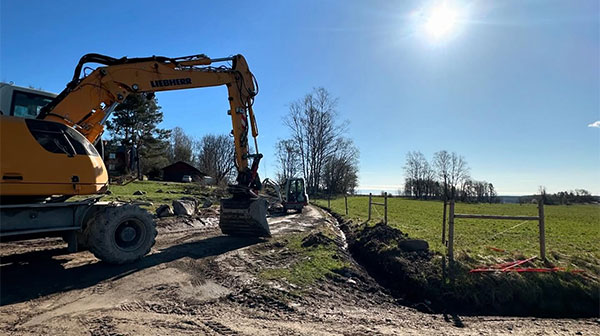 Vägarbeten och snöröjning i Köping